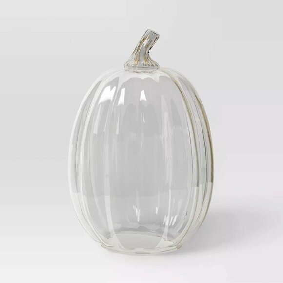 TARGET THRESHOLD MEDIUM GLASS PUMPKIN CHAMPAGNE 1CT - Picture 2 of 5